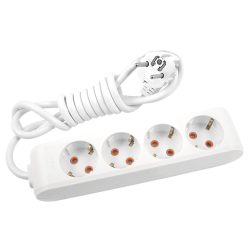 120620266a2bb07e9bf28.png Viko Multi-Let Dörtlü Grup Priz Topraklı 3 Metre Beyaz (Çocuk Korumalı) 90113403