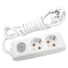 Viko Multi-Let İkili Grup Priz Anahtarlı Topraklı 2 Metre Beyaz (Çocuk Korumalı) 90117202
