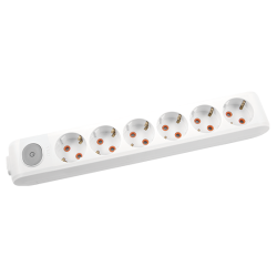 120620266a2bb09e070dc.png Viko Multi-Let Altılı Grup Priz Anahtarlı Topraklı Klemensli Beyaz (Çocuk Korumalı) 90117600