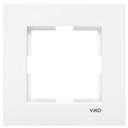 120620266a2bb1cfb94c8.png Viko Karre Beyaz Tekli Çerçeve 90960200