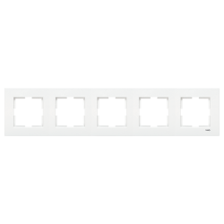 120620266a2bb1d200e78.png Viko Karre Beyaz Beşli Çerçeve 90960204