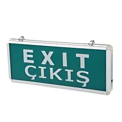120620266a2bb4f77c2af.webp Cata CT-9175 Ledli Exit Çıkış Armatürü 3 Saat Akülü