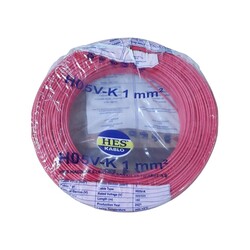 120620266a2bb5b5b192e.jpeg Hes Nyaf Kablo 1 mm² Kırmızı ( H05v-K )