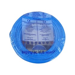 120620266a2bb5b6d36fa.jpeg Hes Nyaf Kablo 1,5 mm² Mavi ( H07v-K )