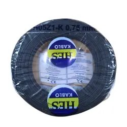 120620266a2bb8349456a.webp Hes Nyaf Kablo 0,75 mm² Siyah ( H05Z1-K )