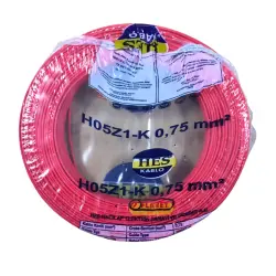 120620266a2bb8351f3e7.webp Hes Nyaf Kablo 0,75 Mm Kırmızı (H05z1-K) Halojen Free