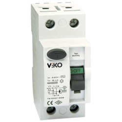 120620266a2bb9b16cdeb.jpeg Viko - VTR2-2530 2x25A 30mA Ac Tip Kaçak Akım Rölesi