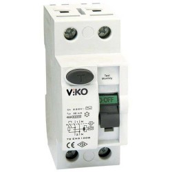 120620266a2bb9b2924b3.jpeg Viko - VTR2-4030 2x40A 30mA Ac Tip Kaçak Akım Rölesi