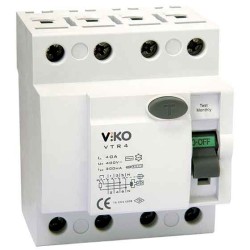 120620266a2bba42500c6.jpeg Viko - VTR4-63300 4x63A 300mA Ac Tip Kaçak Akım Rölesi