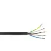 Ünal 5x4 mm² TTR Kablo Siyah H05VV-F