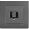 Artline Novella/Trenda Füme Usb Priz Kapak 5v- (Mekanizma Hariç)