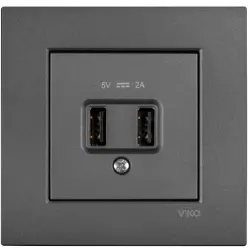 120620266a2bbdebf0388.webp Artline Novella/Trenda Füme Usb Priz Kapak 5v- (Mekanizma Hariç)
