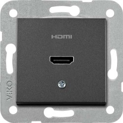120620266a2bbded4edde.jpeg Viko Artline Novella/Trenda Siyah Hdmi Konnektör Kapak (Mekanizma Hariç)