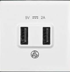 120620266a2bbdedd8d4e.jpeg Artline Novella/Trenda Metalik Beyaz Usb Priz Kapak 5v- (Mekanizma Hariç)