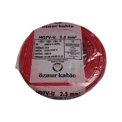 120620266a2bbea5a51e1.jpeg Öznur Nya Kablo 2,5 mm² Kırmızı ( H07v-U )
