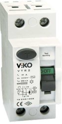 120620266a2bc52a03bc8.jpeg Viko - VTR2-40300 2x40A 300mA Ac Tip Kaçak Akım Rölesi