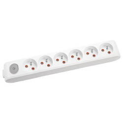 120620266a2bc87e6efaa.jpeg Viko Multi-Let Altılı Ups Priz Anahtarlı Topraklı Beyaz (Çocuk Korumalı) 90119600