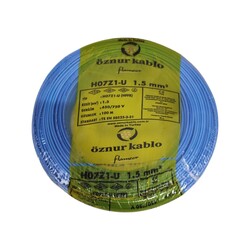 120620266a2bce1c91da5.jpeg Öznur Nya Kablo 1,5mm Mavi (H07Z1-U) Halojen Free