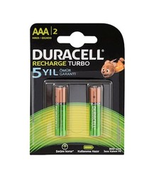 120620266a2bd73d017c4.jpeg Duracell 1.2V 900 mAh AAA Şarjlı İnce Kalem Pil 2l