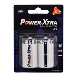 120620266a2bd73f2bb84.jpeg Power-Xtra LR14/C Size Alkaline Pil - 2li Bliste