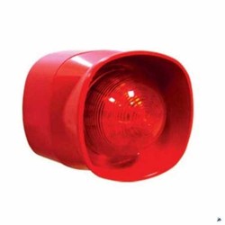 120620266a2bd7702c061.jpeg Mavigard Maxlogic Konvansiyonel Flaşörlü Elektrikli Siren Kırmızı 24 VDC ML-2430