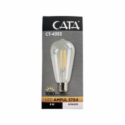 120620266a2bde88be262.jpeg Cata CT-4353 8 Watt Flament Led Ampül Günışığı