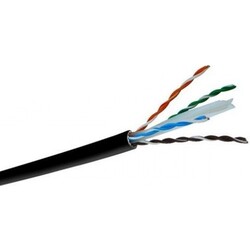 120620266a2bf1eae2101.jpeg Erse Erline Cat-6 U/Utp Pe Awg 4x2x23mm2 Harici Pvc Data Kablosu Siyah Kılıflı