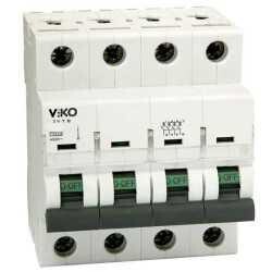 120620266a2bf83ade8a0.jpeg Viko - 4VTB-4C25 4x25A 4,5kA C Tipi Otomatik Sigorta