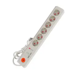 120620266a2c03ae9ef78.webp Mutlusan Altılı Şok Korumalı Usb Anahtarlı Topraklı Grup Priz 1,5 Mt