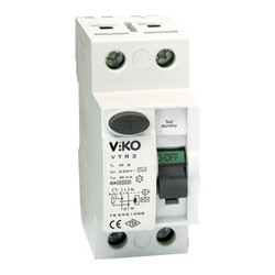120620266a2c0423c5c56.jpeg Viko - VTR2-3230 2x32A 30mA Ac Tip Kaçak Akım Rölesi