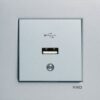 Viko Novella/Trenda Antrasit USB Konnektör Kapak