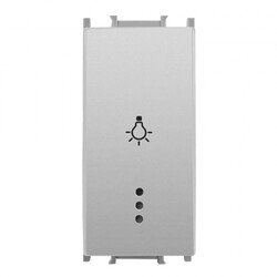 120620266a2c06a2b8113.jpeg Viko Panasonic Thea Modüler Metalik Beyaz 1M Işıklı Light Anahtar Düğme/Kapak (Mekanizma Hariç)