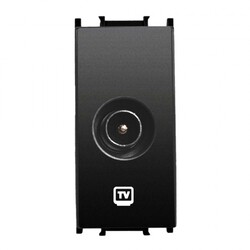 120620266a2c06c1f341a.jpeg Viko Panasonic Thea Modüler Siyah 1M TV Prizi Sonlu Mekanizma + Düğme/Kapak