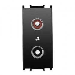 120620266a2c06ccebd65.jpeg Viko Panasonic Thea Modüler Siyah 1M Müzik Yayın Prizi Mekanizma + Düğme/Kapak