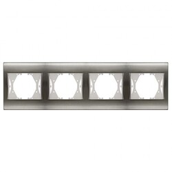 120620266a2c07ad71dad.jpeg Viko Panasonic Thea Blu Inox + Beyaz Dörtlü Çerçeve