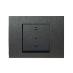 120620266a2c08130f7ee.jpeg Viko Panasonic Thea Blu Füme Tek Düğmeli Jaluzi Düğme/Kapak