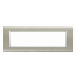 120620266a2c08282d40c.jpeg Viko Panasonic Thea Sistema Inox Matt + Metalik Beyaz 7M Çerçeve