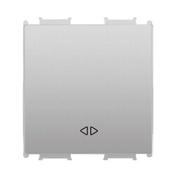 120620266a2c0e9d49585.jpeg Viko Panasonic Thea Modüler Metalik Beyaz 2M Permütatör Düğme/Kapak