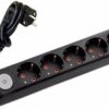 Viko Multi-Let Beşli Grup Priz Anahtar Topraklı 5 Metre Siyah (Çocuk Korumalı) 90137505