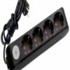 120620266a2c19f3c8c6e.jpeg Viko Multi-Let Dörtlü Grup Priz Anahtar Topraklı 5 Metre Siyah (Çocuk Korumalı) 90137405