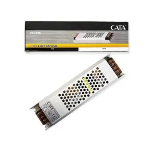 120620266a2c1eddcc660.webp Cata CT-2676 17 Amper Şerit Led Trafosu 200W Süper Slim Fansız