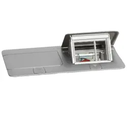 Legrand Donatılabilir Masa Döşeme Altı Buat Mat Alüminyum 054012 (Boş Kasa)