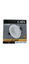 120620266a2c210e02edb.jpeg Cata CT-5260 8W Başak Led Armatür Beyaz Işık