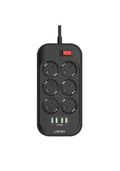 120620266a2c213476f2e.jpeg LDNIO SE6403 6PRİZ+4 USB Akım Korumalı Prizi