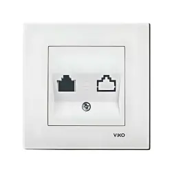 120620266a2c21f0c5426.webp Viko Karre/Meridian Data Prizi Jacksız - Beyaz (Çerçeve Hariç) 90967062