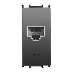 120620266a2c226921d4f.jpeg Viko Panasonic Thea Modüler Füme1M Nümeris Telefon Prizi Cat3 Mekanizma + Düğme/Kapak