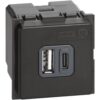 Bticino Type C ve A USB Şarj Priz 3A 5VDC Mekanizma