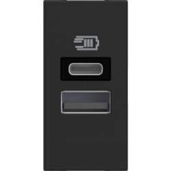 120620266a2c23c73e537.jpeg Bticino Classia USB Şarj Prizi Type C ve A 1M Siyah