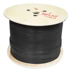 120620266a2c266aabd0a.webp Erat CAT6 U/UTP 23 AWG 250 MHz LS0H siyah 500m Makara, Dış Mekan