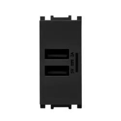 120620266a2c26df17d9a.webp Thea Panasonic Modüler Siyah USB Priz Düğme Kapak 1M 5V2A